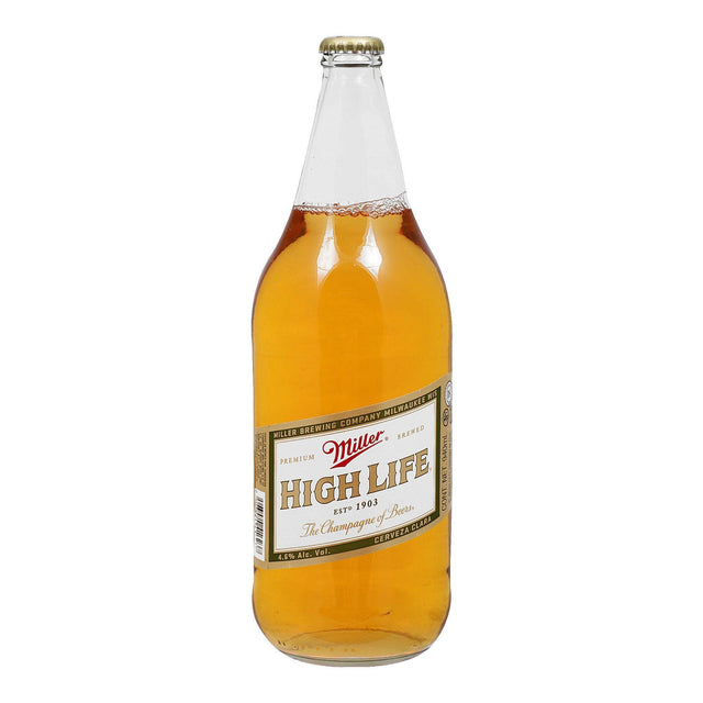 CERVEZA MILLER HIGH LIFE N.R. 940ML - Vinosylicores.com
