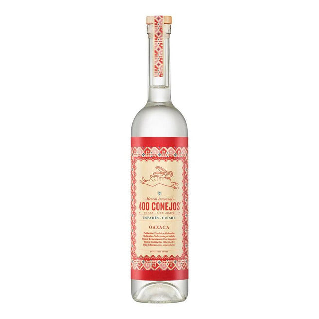 MEZCAL JOVEN 100% 400 CONEJOS ESPADIN CUISHE 750ML - Vinosylicores.com