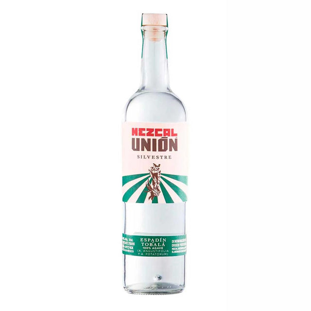 MEZCAL JOVEN 100% UNION SILVESTRE ESPADIN TOBALA 700ML - Vinosylicores.com