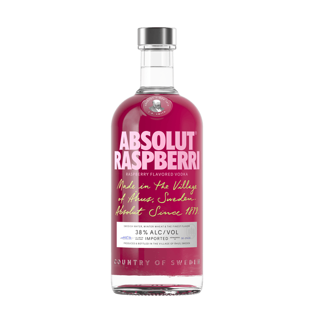 VODKA ABSOLUT RASPBERRY 750ML - Vinosylicores.com
