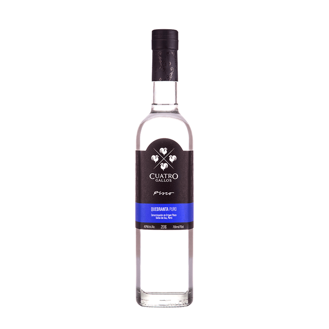 AGUARDIENTE PISCO CUATRO GALLOS QUEBRANTA 700ML - Vinosylicores.com