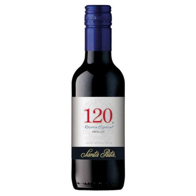 VINO TINTO SANTA RITA 120 MERLOT RESERVA ESPECIAL 187ML - Vinosylicores.com