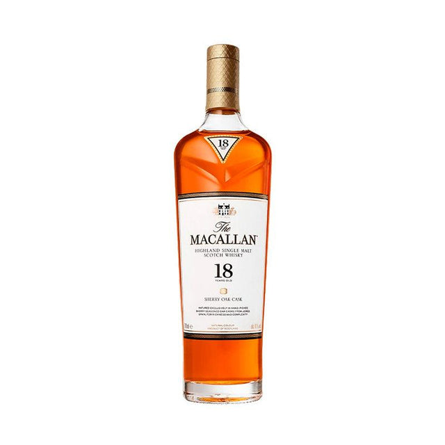 WHISKY THE MACALLAN 18 SHERRY OAK CASK 700ML - Vinosylicores.com