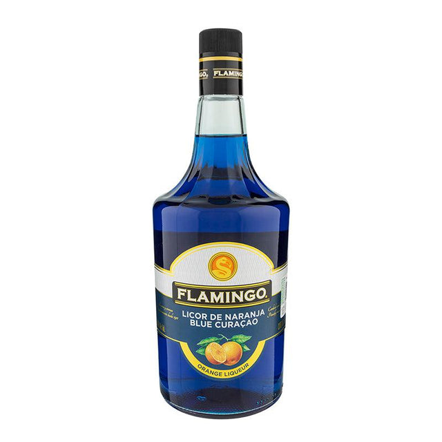 LICOR DE CURACAO AZUL FLAMINGO 1000ML - Vinosylicores.com