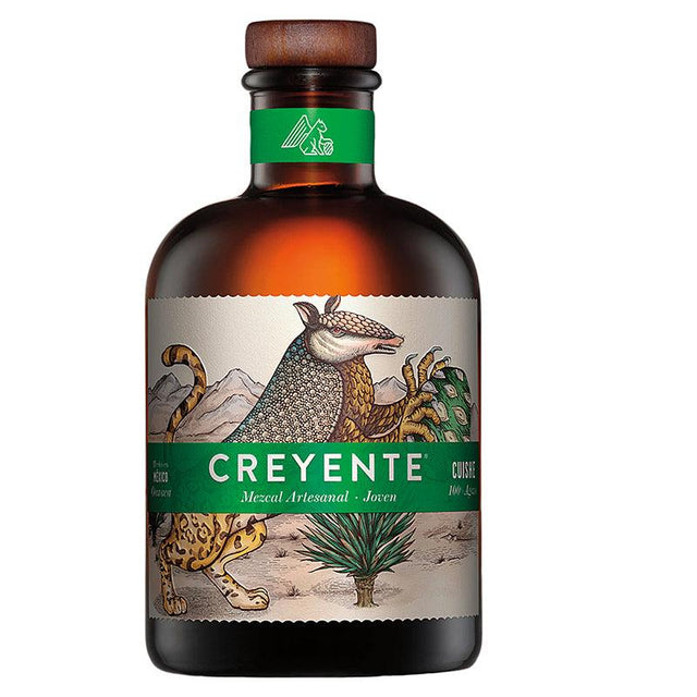 MEZCAL JOVEN 100% CREYENTE CUISHE 750ML - Vinosylicores.com