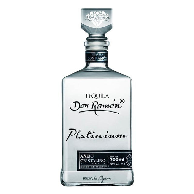 TEQUILA AÑEJO 100% CRISTALINO DON RAMON PLATINIUM 700ML - Vinosylicores.com