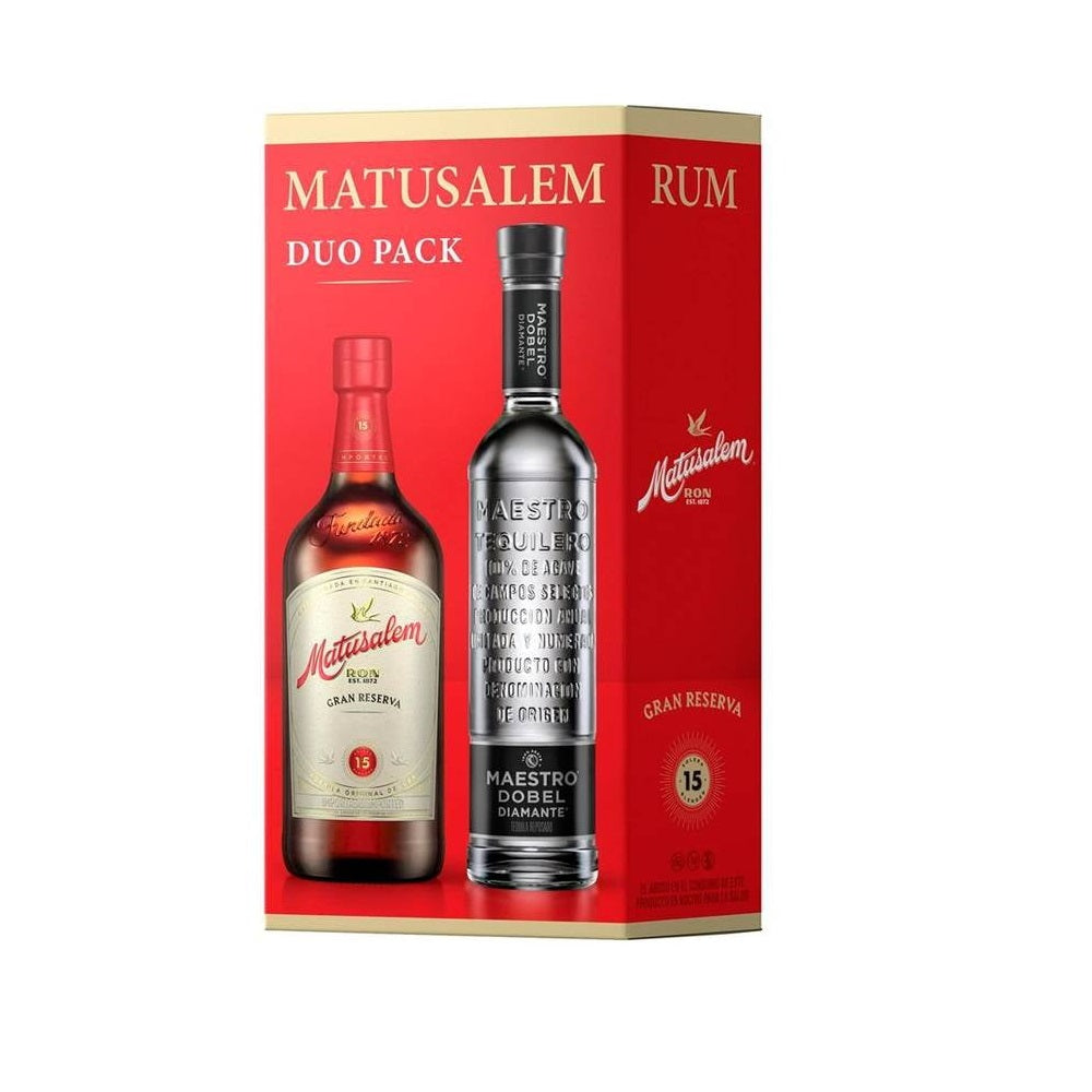 RON MATUSALEM GRAN RESERVA 15 AÑOS 750 ML + DOBEL DIAMANTE 700 ML