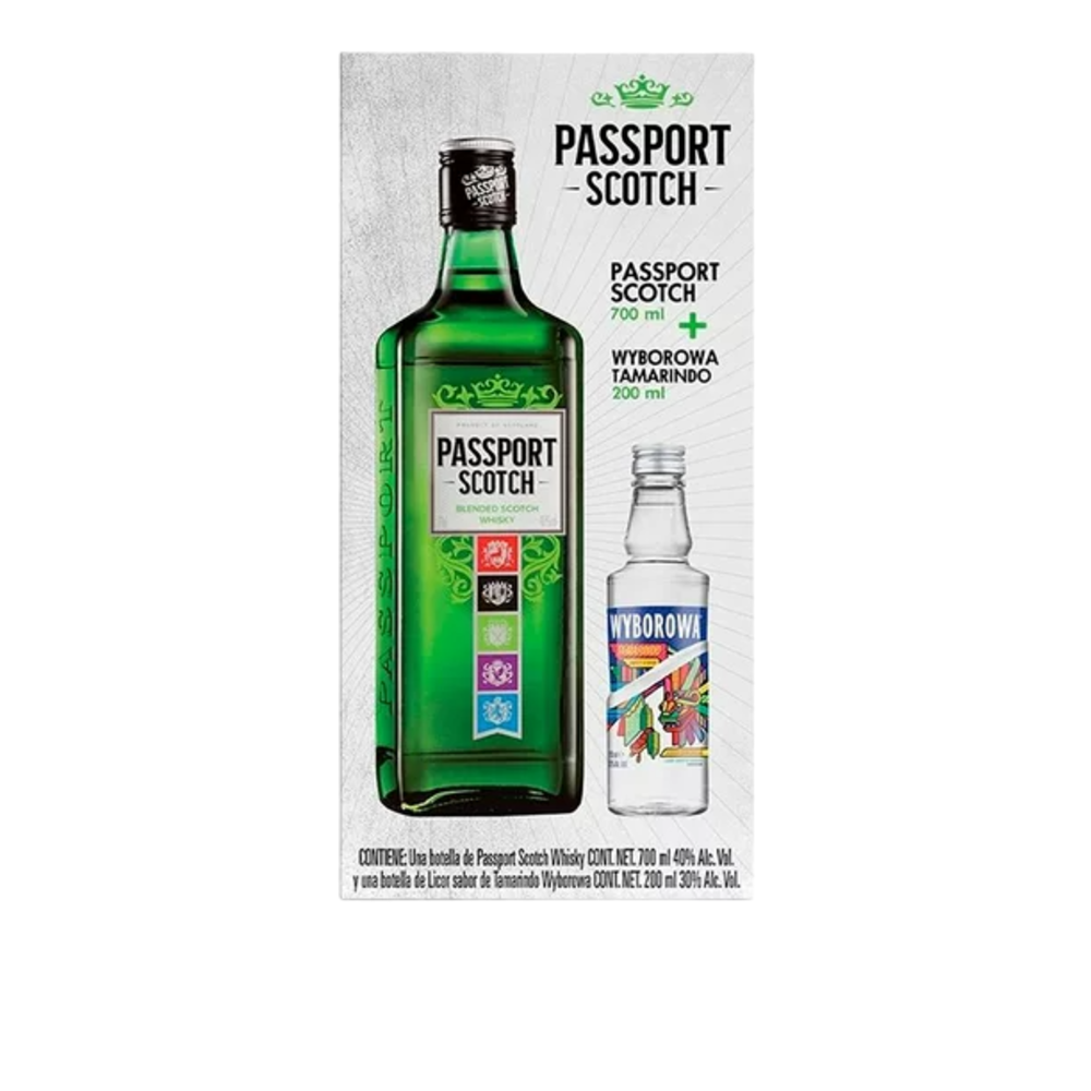 WHISKY PASSPORT 700ML C/WYBOROWA TAMARINDO 200ML