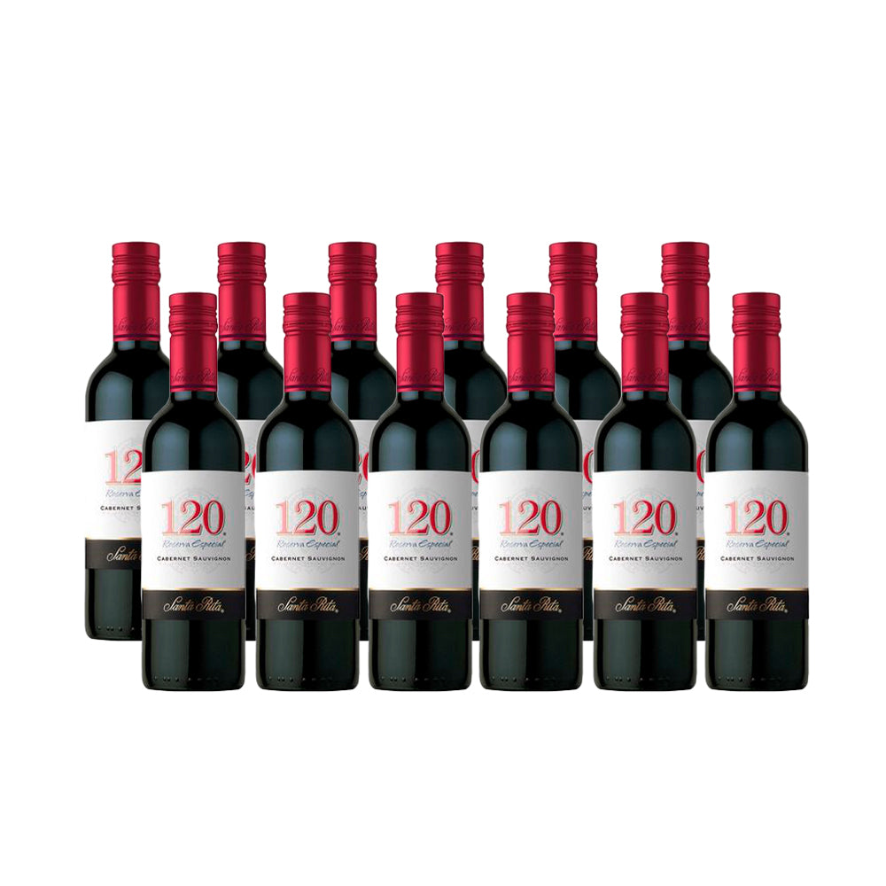 PACK 12 VINO T SANTA RITA 120 CABERNET RVA. ESP 187ML