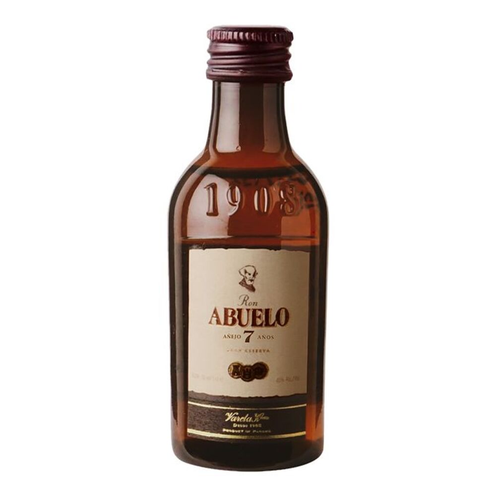 RON AÑEJO ABUELO 7 AÑOS 50 ML