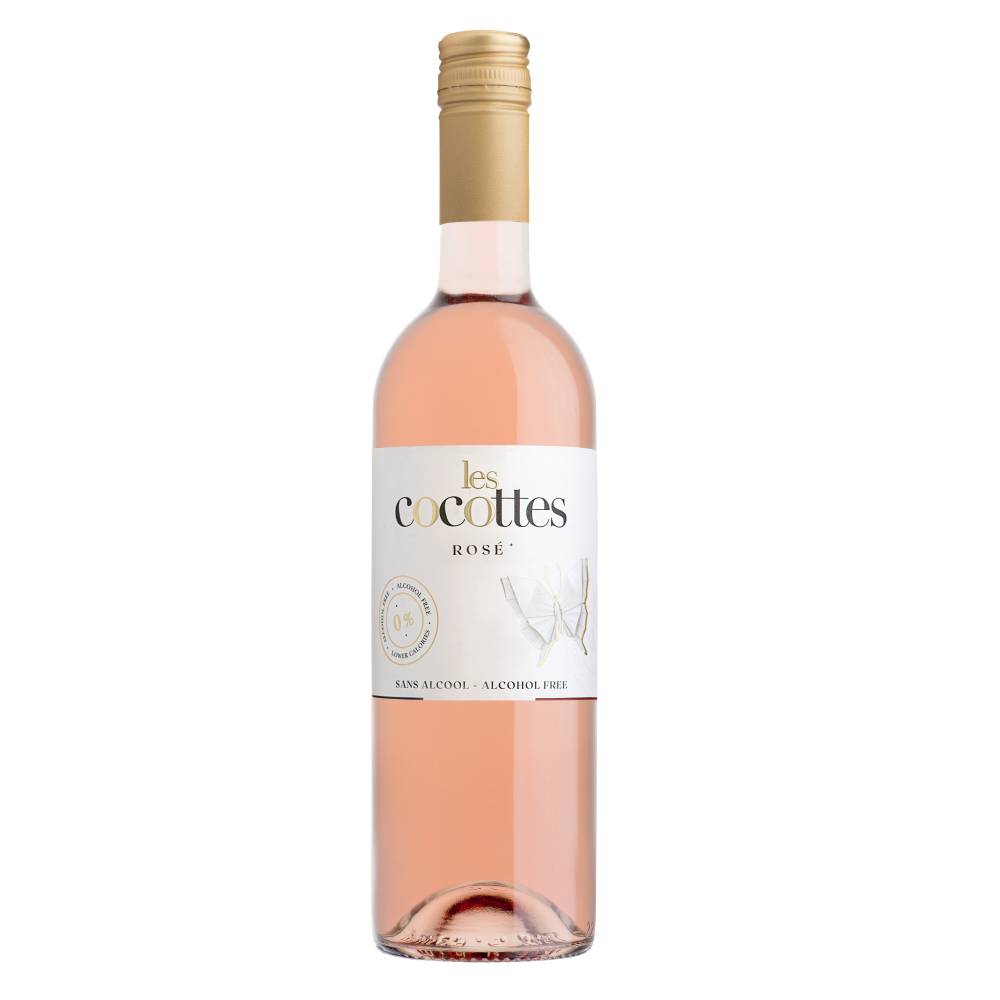 VINO ROSADO LES COCOTTES ROSE SIN ALCOHOL 750ML