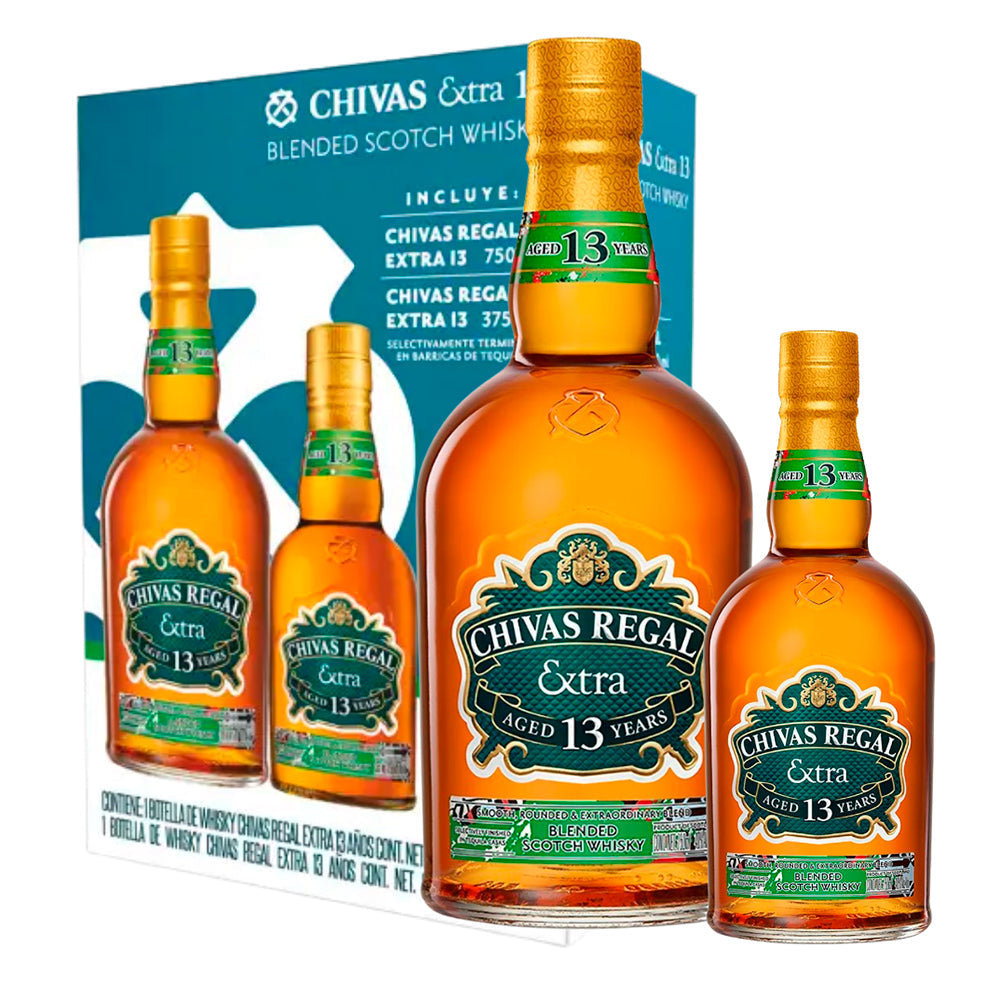 WHISKY CHIVAS REGAL EXTRA 13 750ML + WHISKY CHIVAS REGAL EXTRA 13 375ML