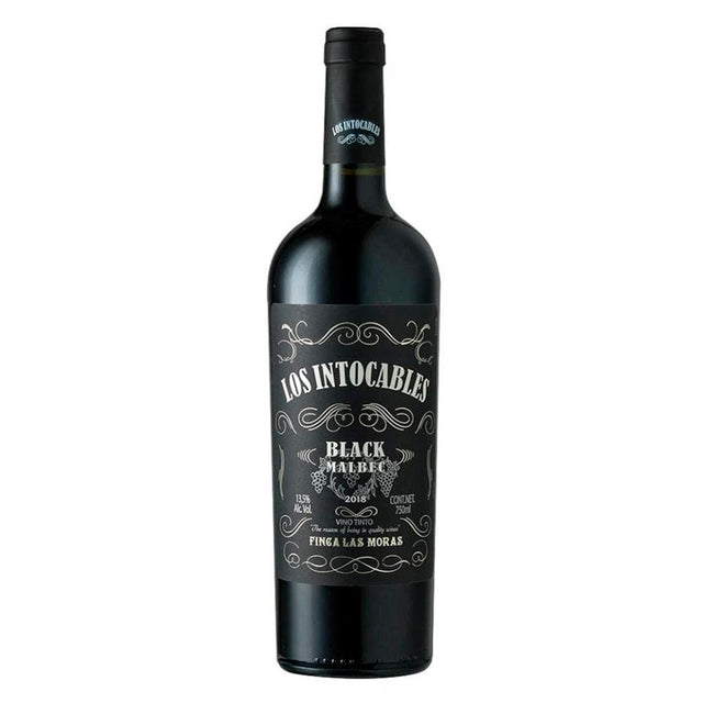 VINO TINTO LOS INTOCABLES BLACK MALBEC 750ML - Vinosylicores.com