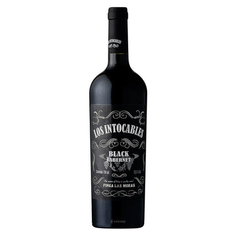VINO TINTO LOS INTOCABLES BLACK CABERNET 750ML - Vinosylicores.com
