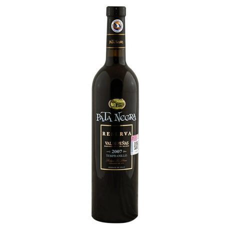 VINO TINTO PATA NEGRA VALDEPEÑAS RESERVA 750ML - Vinosylicores.com