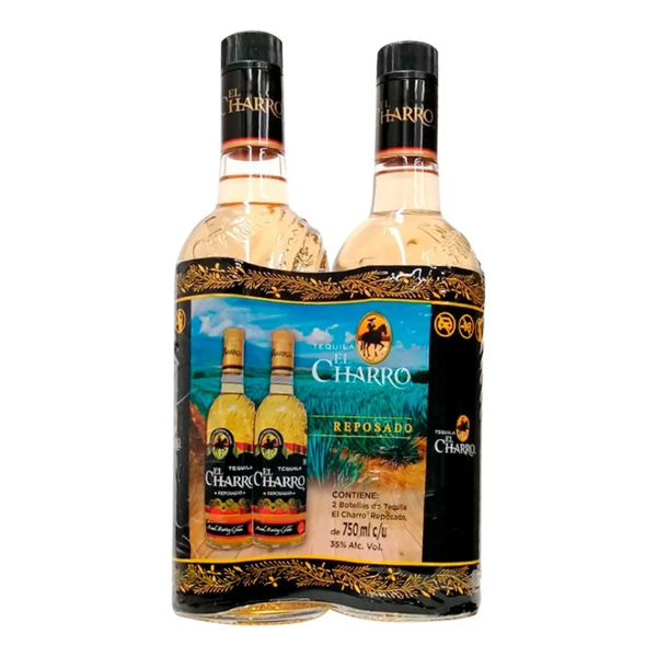 Tequila El Charro Reposado Duo 750