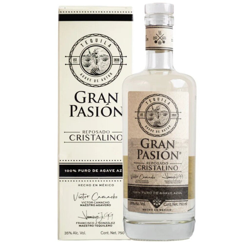 TEQUILA CRISTALINO REPOSADO 100% GRAN PASION 750ML