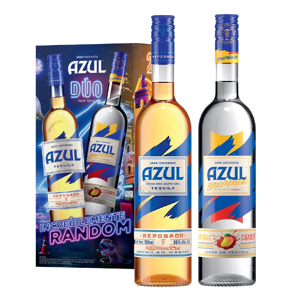 TEQUILA REPOSADO CUERVO GRAN CENTENARIO AZUL 700 ML C/ CENTENARIO AZUL BABY MANGO 700ML