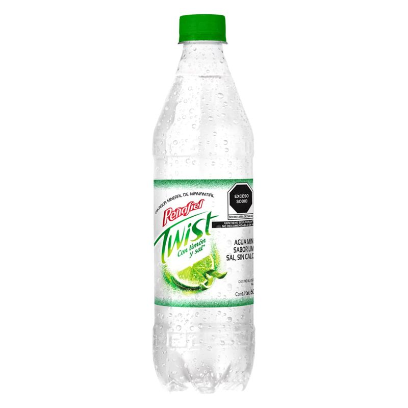 AGUA MINERAL TWIST PEÑAFIEL LIMON 600ML