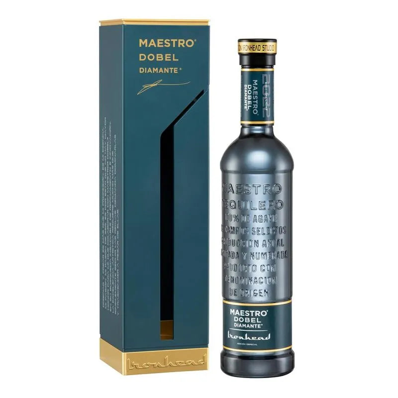 TEQUILA MAESTRO DOBEL DIAMANTE IRONHEAD 700 ML