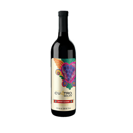 VINO TINTO CUATRO SOLES CABERNET SAUVIGNON 750ML - Vinosylicores.com