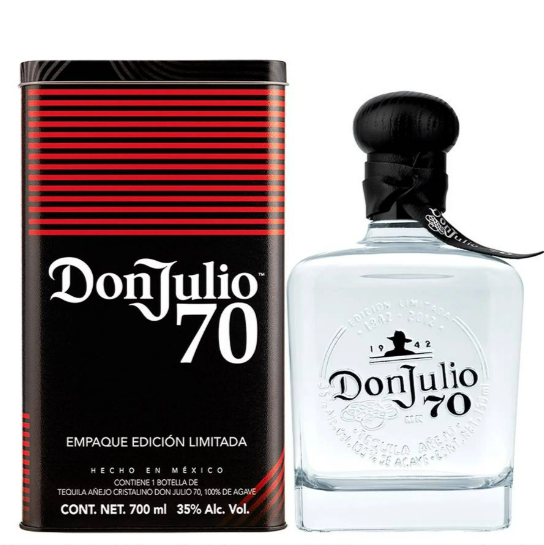 TEQUILA CRISTALINO AÑEJO DON JULIO 70 F1 EDITION 700 ML