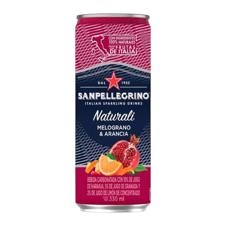 Agua San Pellegrino Melograno & Arancia Lata 330ml