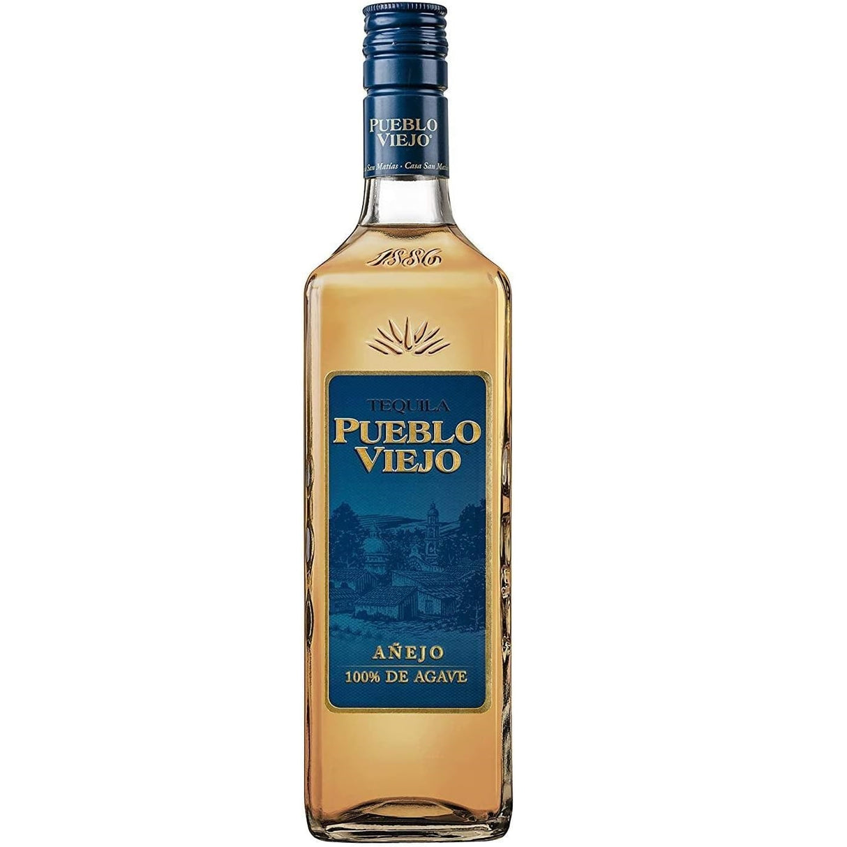 TEQUILA AÑEJO 100% PUEBLO VIEJO 200ML