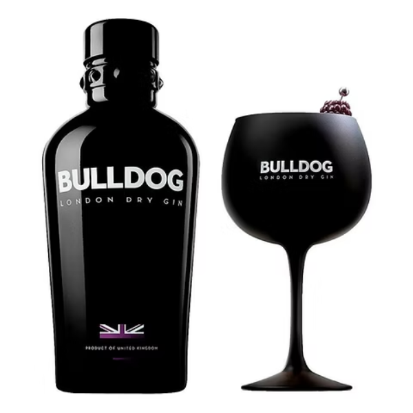 Bulldog Gin 750ml with Glass