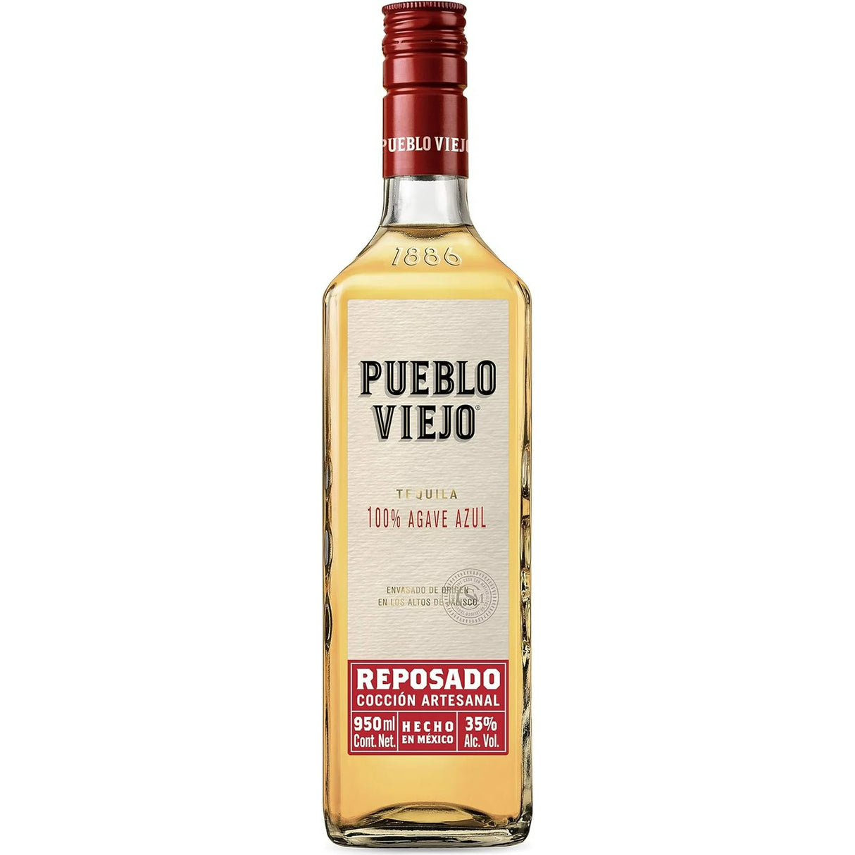 TEQUILA REPOSADO 100% PUEBLO VIEJO 950ML