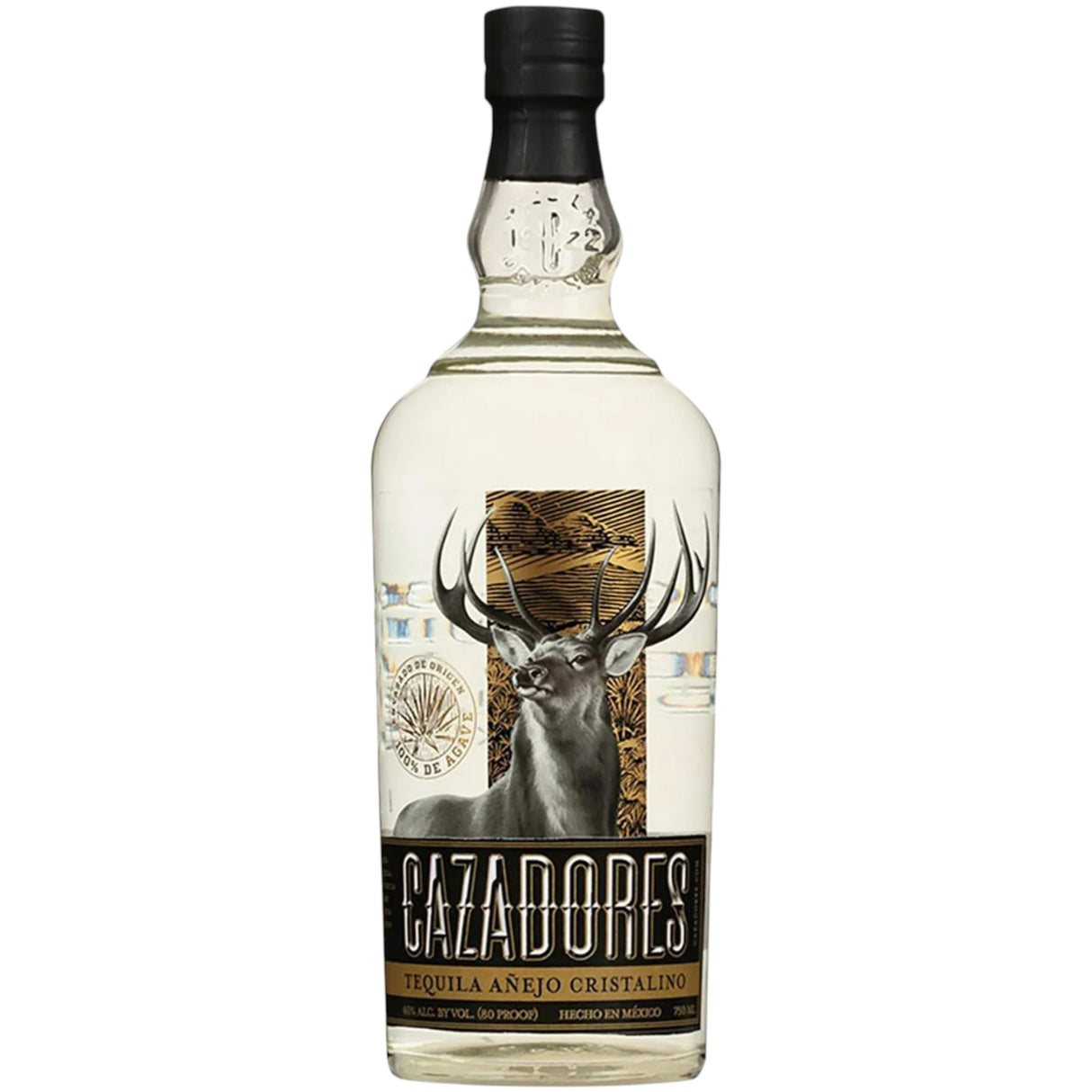 Tequila Cazadores Añejo Cristalino 750ml