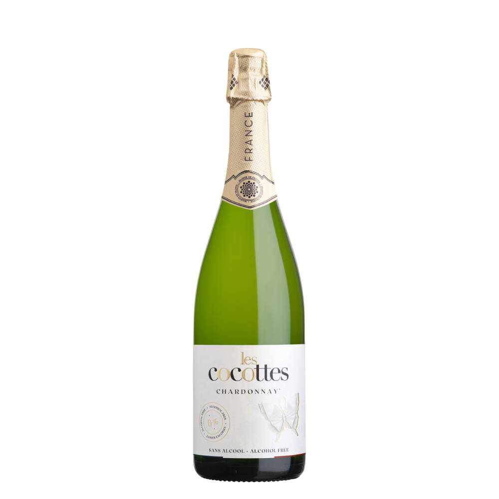 VINO ESPUMOSO LES COCOTTES CHARDONNAY SIN ALCOHOL 750ML