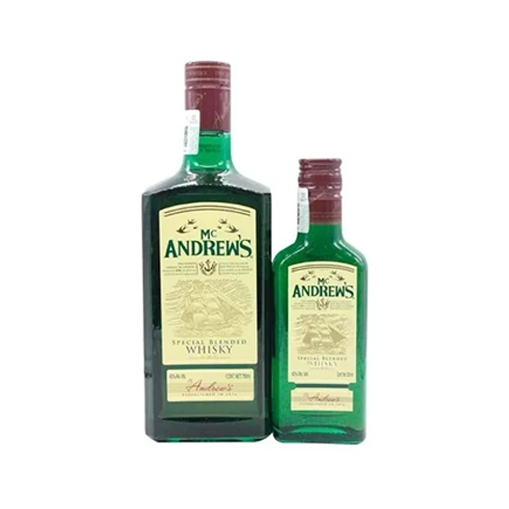 WHISKY MC ANDREWS 750ML + WHISKY MC ANDREWS 200ML