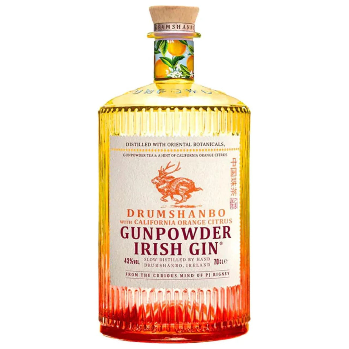 GINEBRA GUNPOWDER IRISH ORANGE CITRUS 700 ML