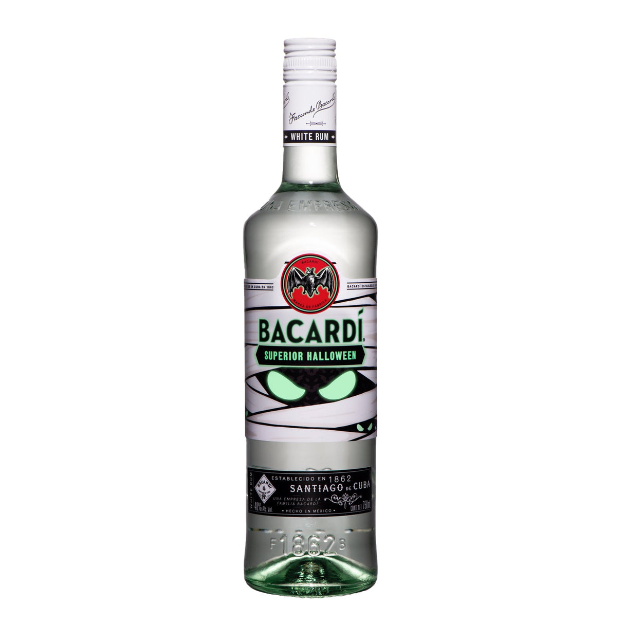 RON BACARDI CARTA BLANCA EDICIÓN HALLOWEEN 750ML