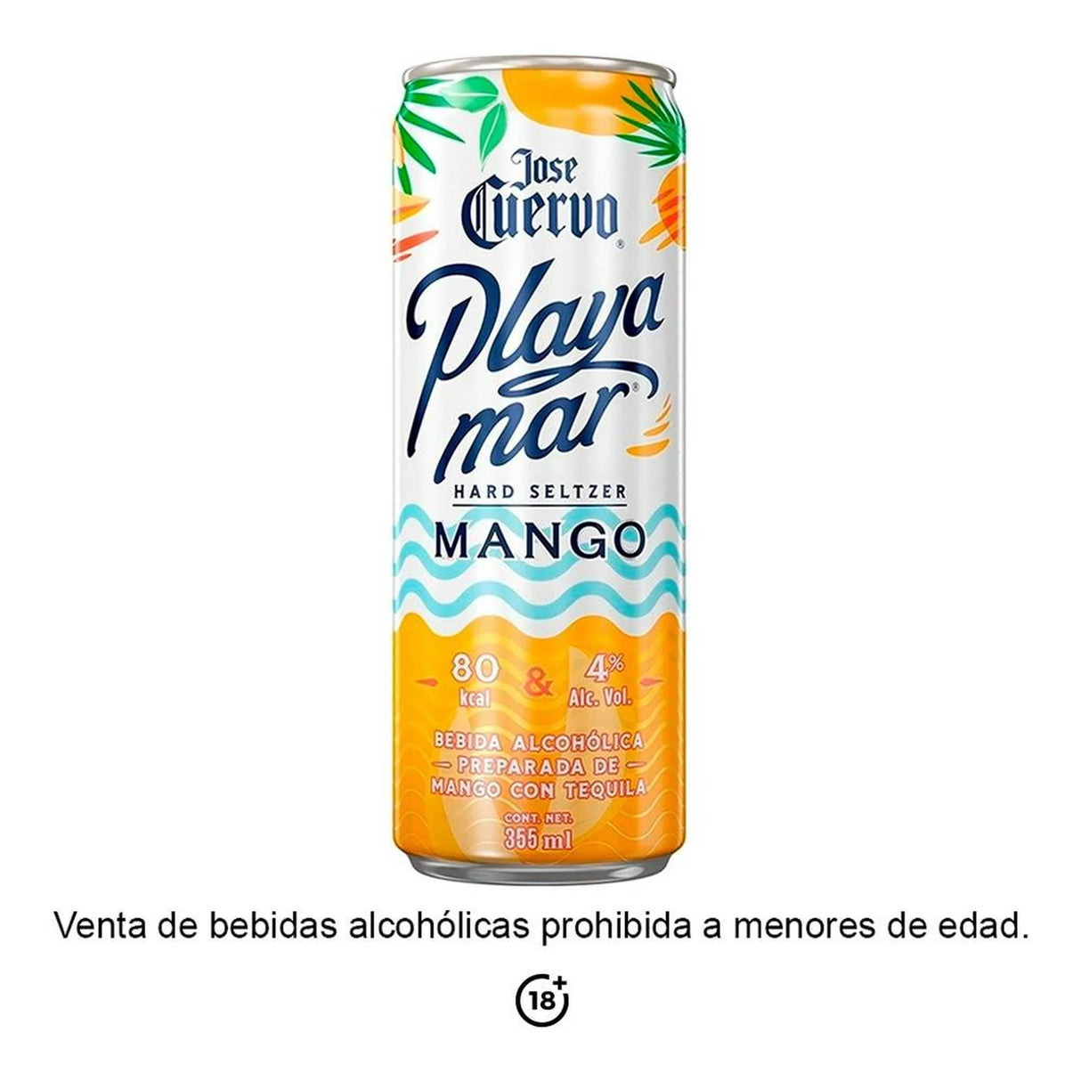 BEBIDA HARD SELTZER PLAYAMAR MANGO 355ML