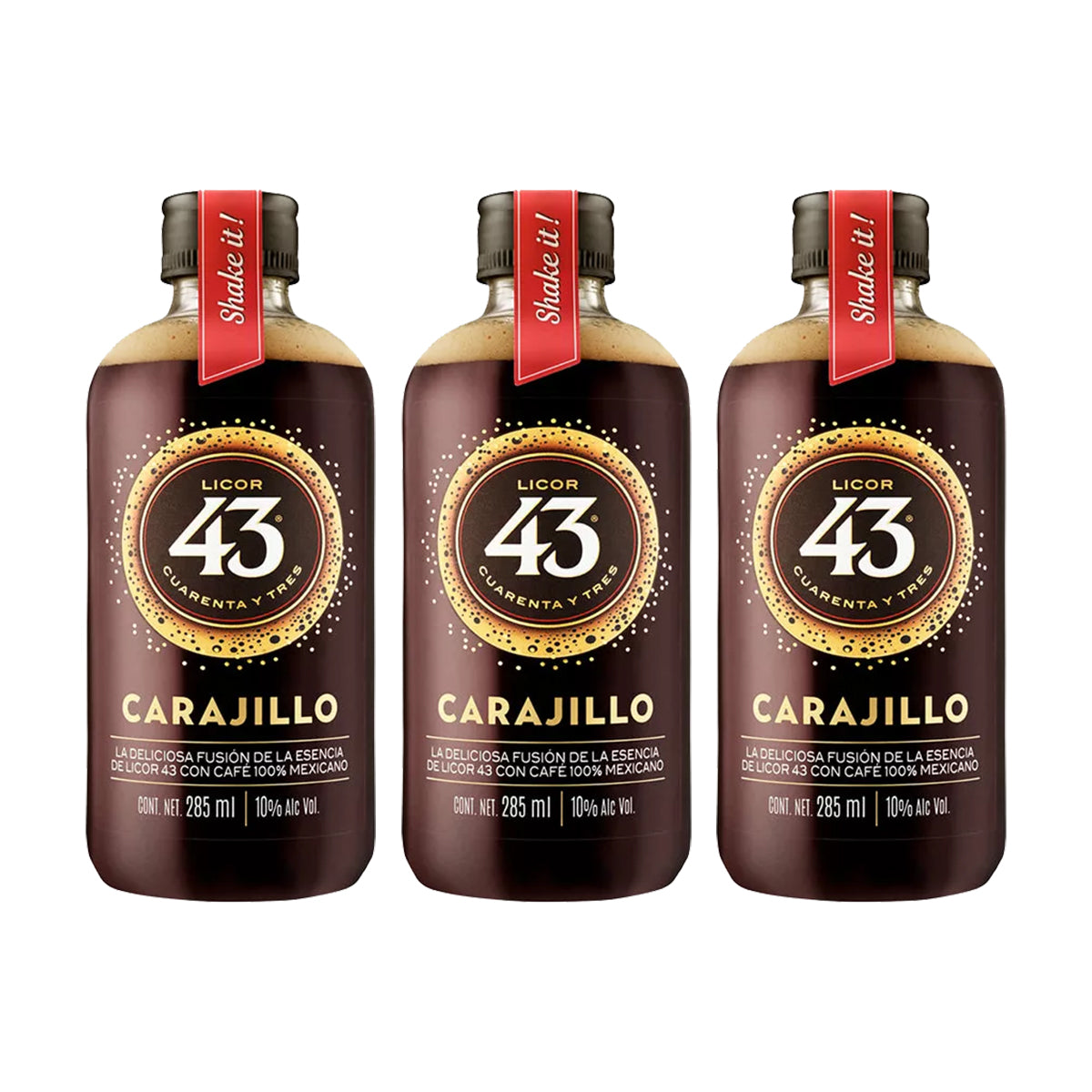 PACK 3 BOTELLAS BEBIDA CARAJILLO 43 287ML