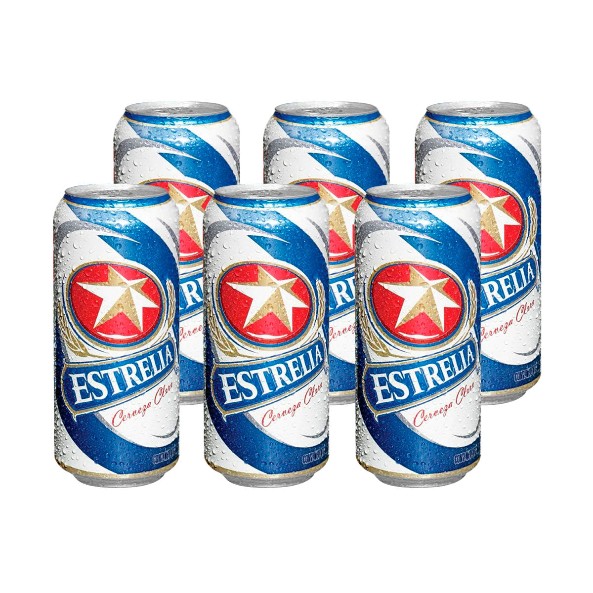 PACK DE 6 CERVEZA ESTRELLA LATA 473ML