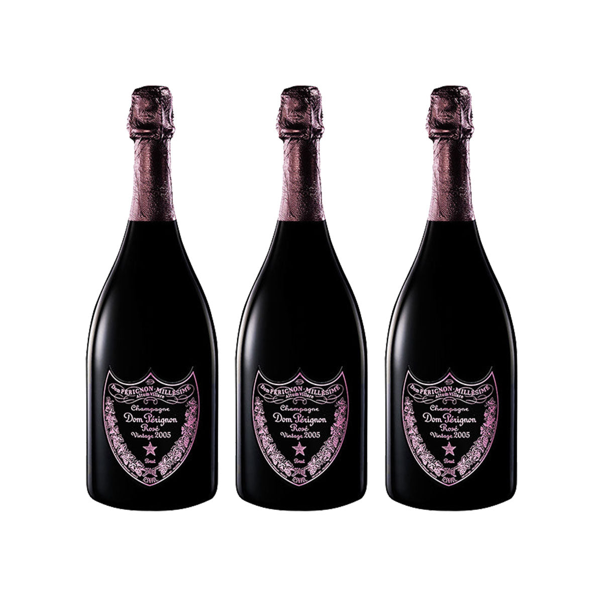 PACK DE 3 CHAMPAGNE ROSE DOM PERIGNON 750ML