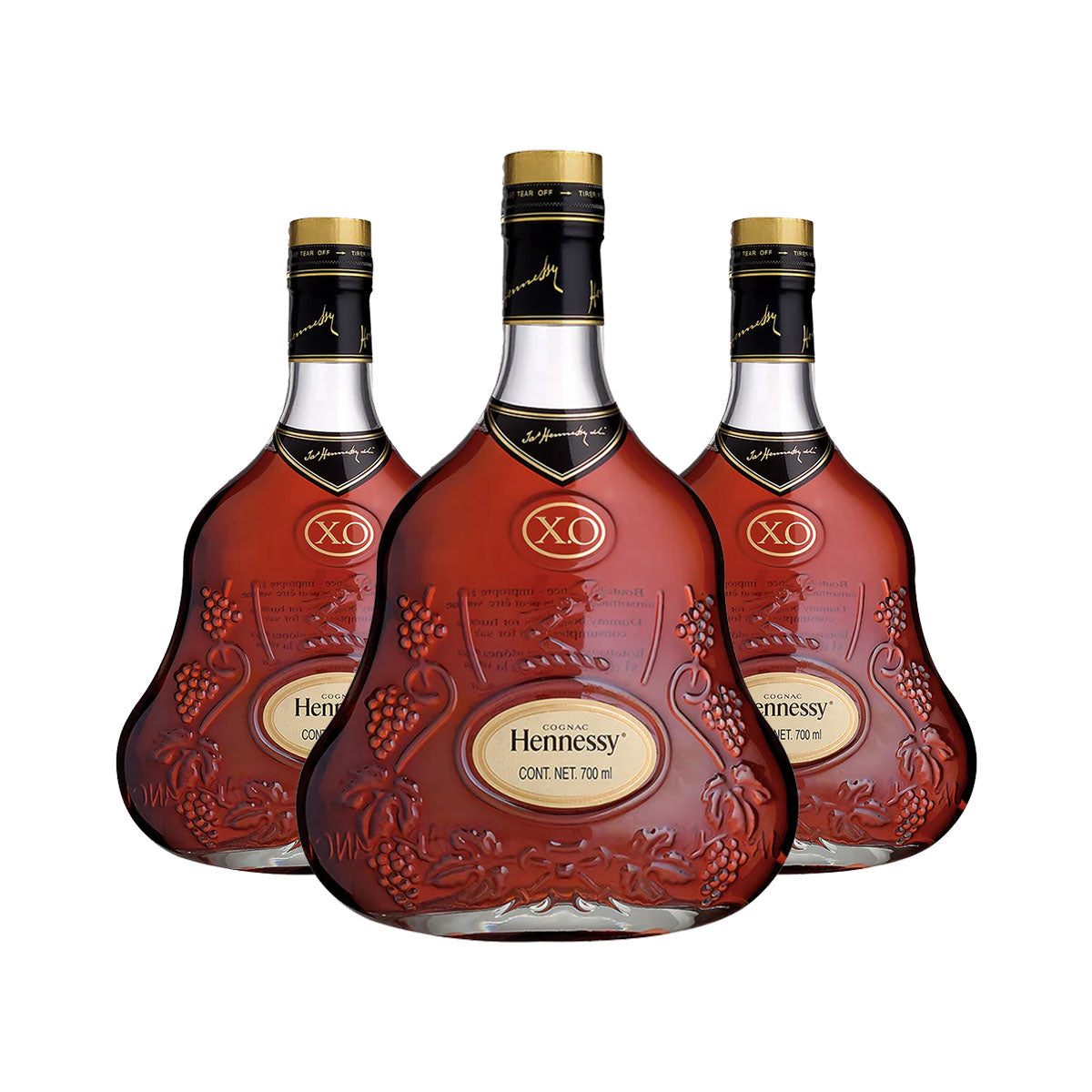 PACK DE 3 COGNAC X.O. HENNESSY 700ML