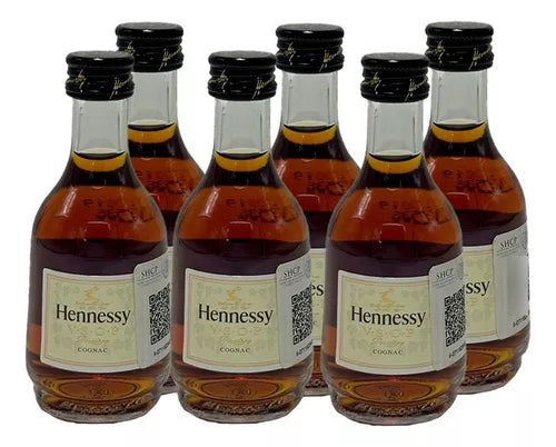 PACK DE 6 COGNAC V.S.O.P. HENNESSY 50ML