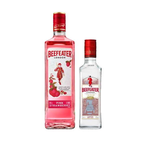 GINEBRA BEEFEATER PINK 750ML C/350ML