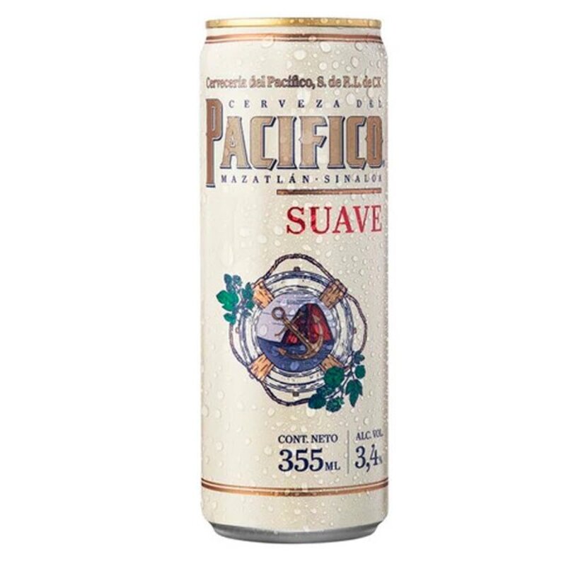 CERVEZA PACIFICO SUAVE LATA 355ML