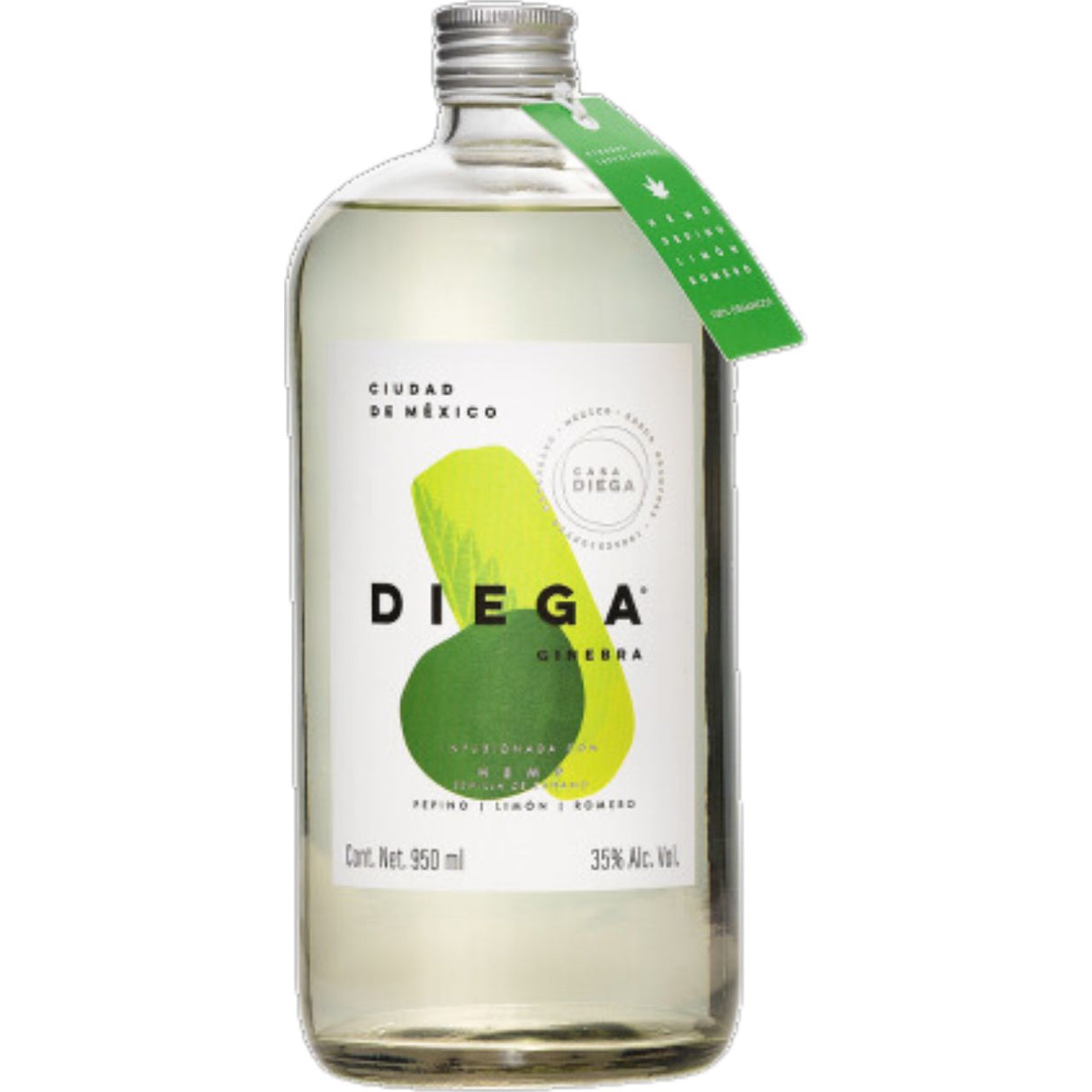 GINEBRA DIEGA VERDE 950 ML