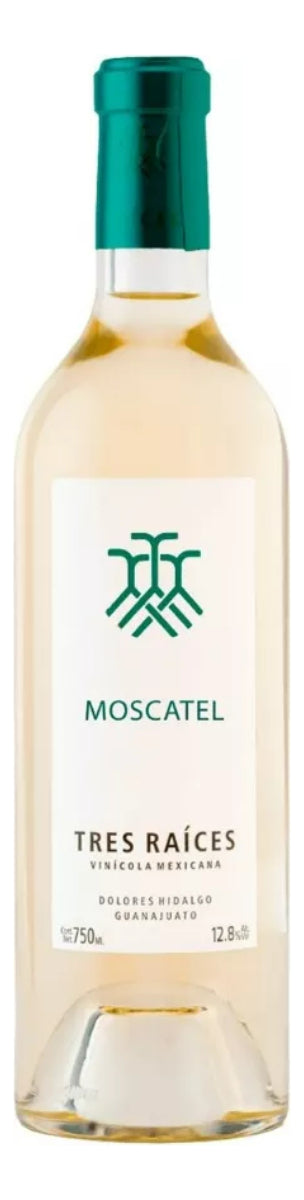 VINO BLANCO TRES RAICES MOSCATEL 750 ML