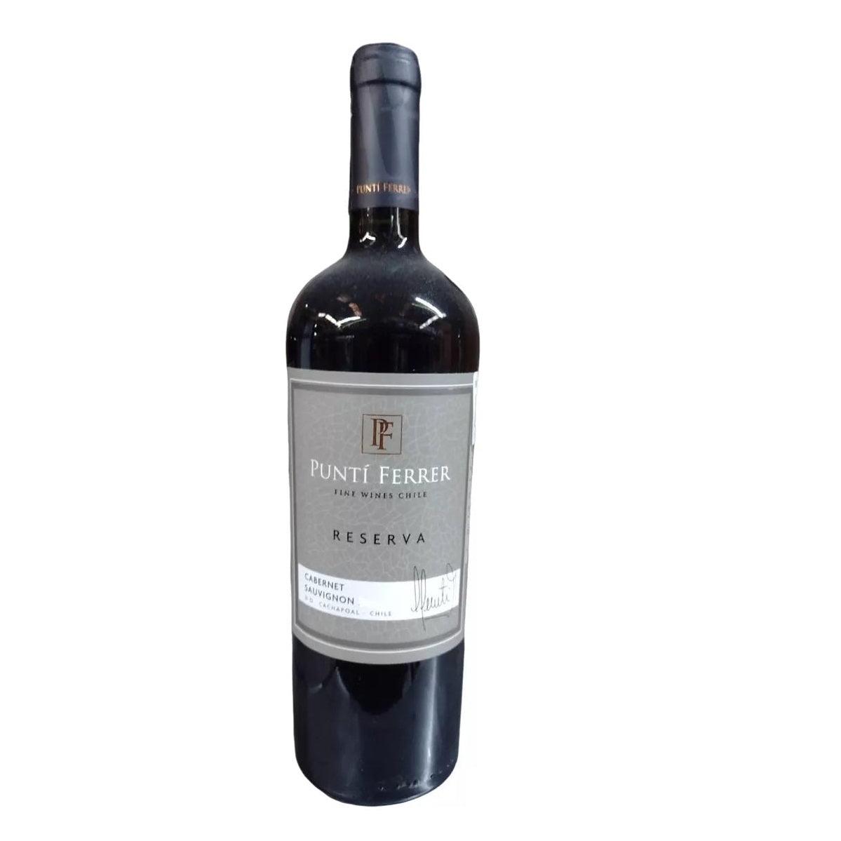 VINO TINTO PUNTI FERRER RESERVA CABERNET SAUVIGNON 750 ML - Vinosylicores.com