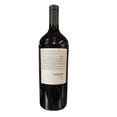 VINO TINTO PUNTO FINAL RESERVA MALBEC 1500 ML - Vinosylicores.com