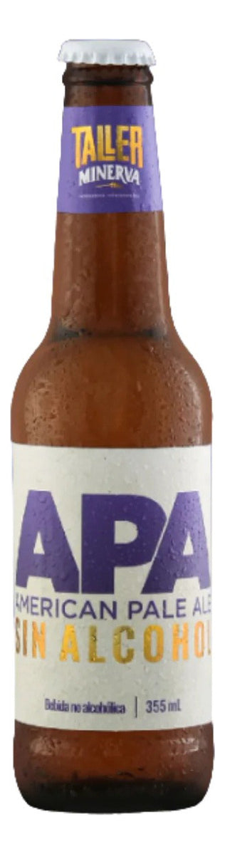 CERVEZA MINERVA APA SIN ALCOHOL 355 ML