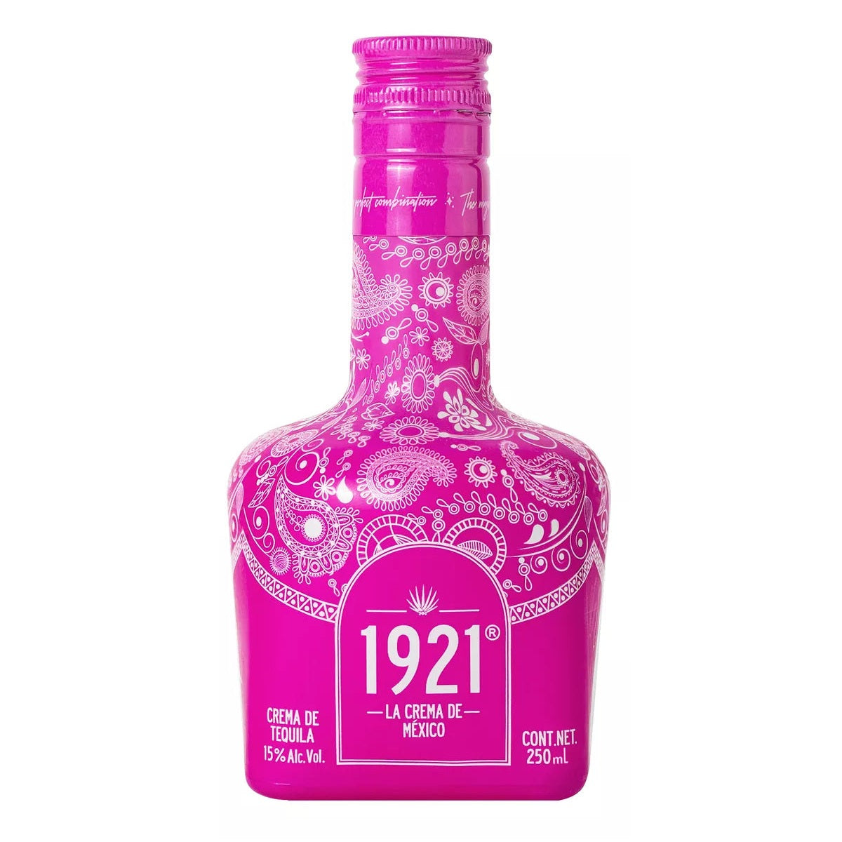 CREMA DE TEQUILA 1921 IRRESISTIBLE 250 ML AZUL O ROSA