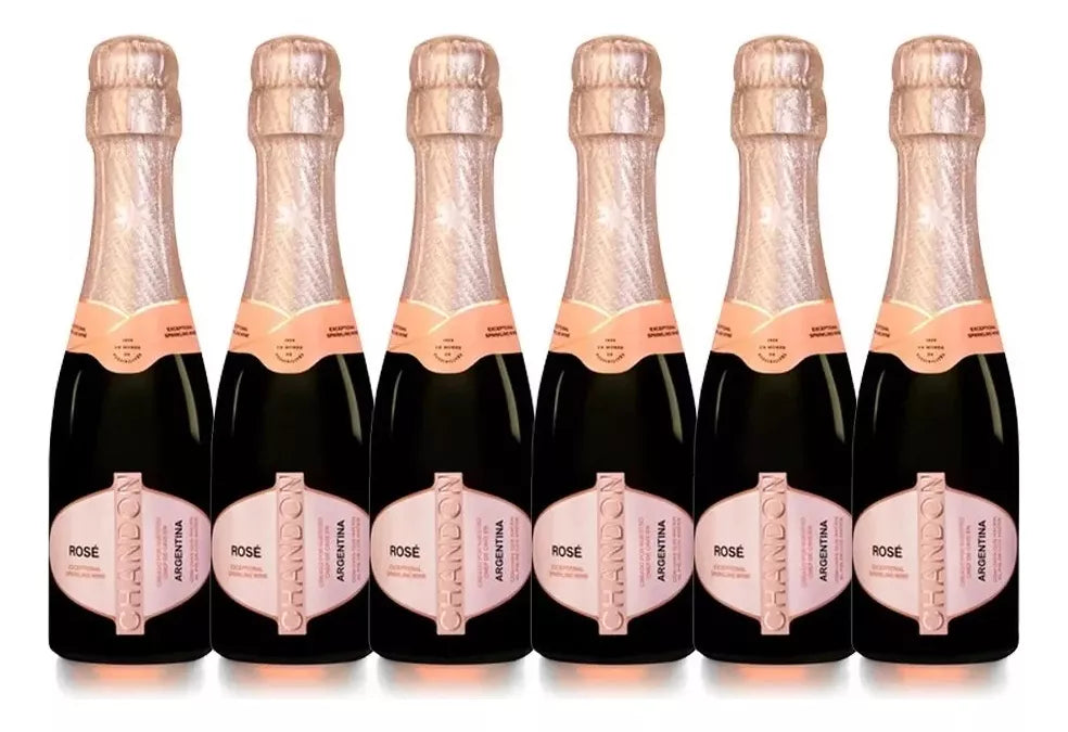 Pack De 6 De Vino Espumoso Chandon Brut Rose 187 Ml